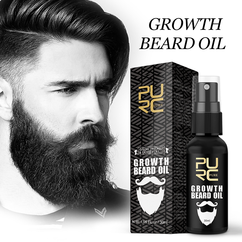 Men'S Grooming Tonic - PURC-Huile de Croissance de Barbe pour
