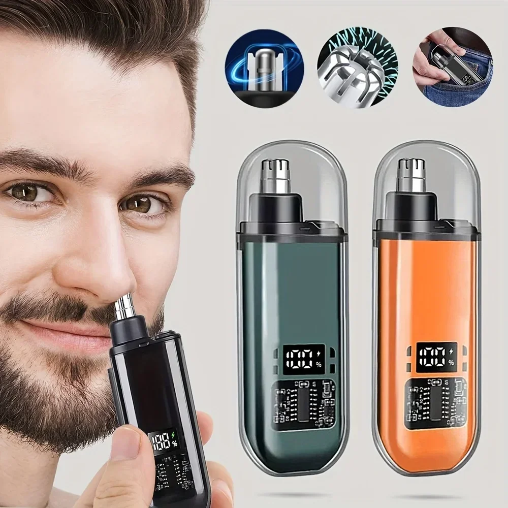 Men'S Grooming Scissors - Tondeuse nez-oreilles rechargeable USB pour hommes,