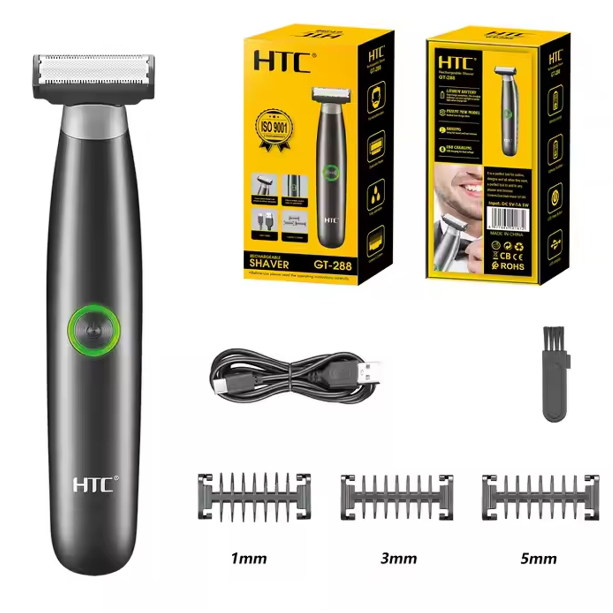 Men'S Grooming Hair And Body Wash - HTC-Tondeuse électrique à l'aine pour hommes,