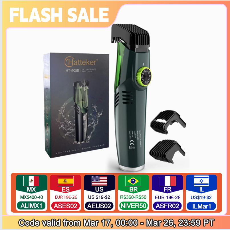 Men'S Grooming Vacuum - Tondeuse à barbe sans fil pour