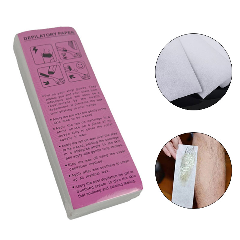 Hair Wax Stick - 100 pièces Non tissé épilation cire