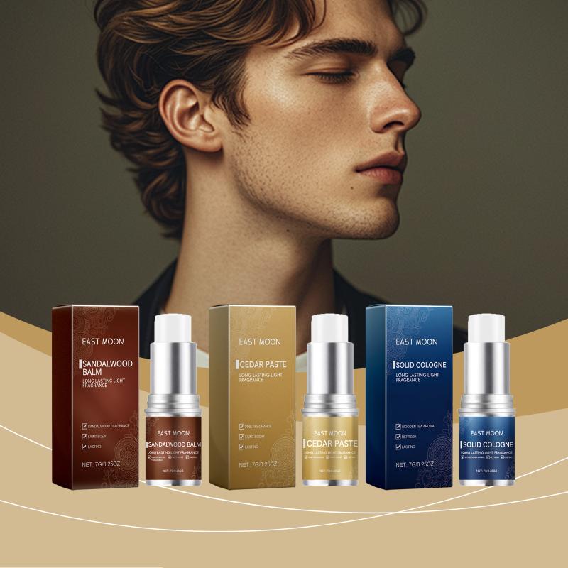 Men'S Grooming Deodorant - Parfum solide pour homme, parfum bois