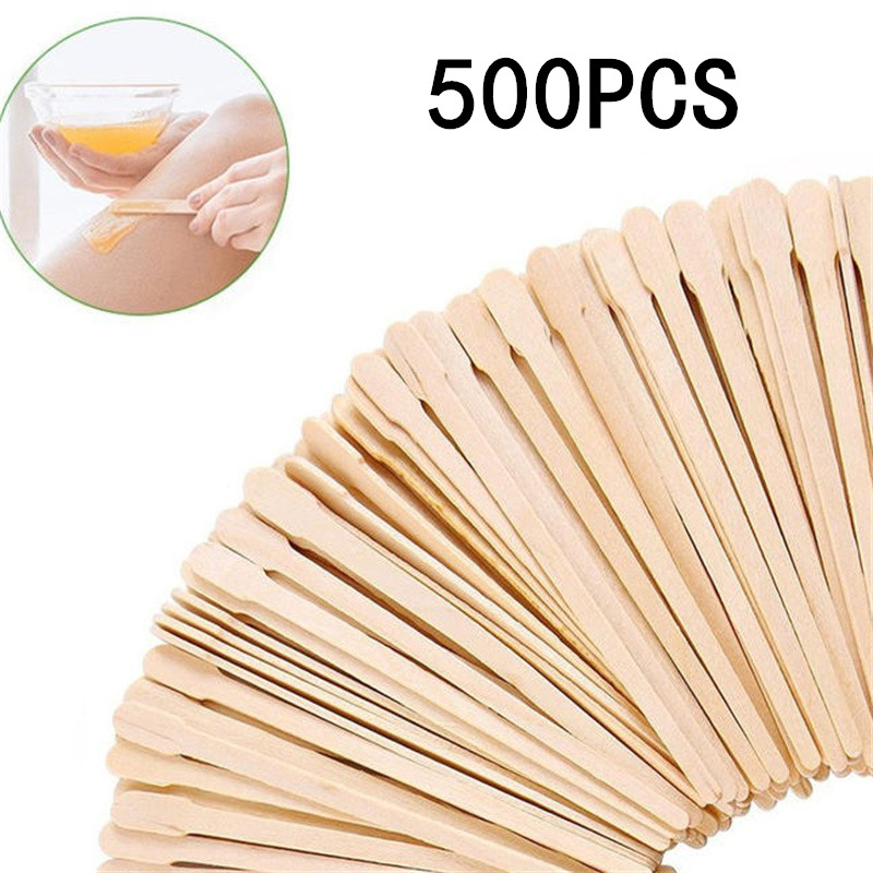 Hair Wax Stick - Bâtonnets d'épilation en bois jetables pour