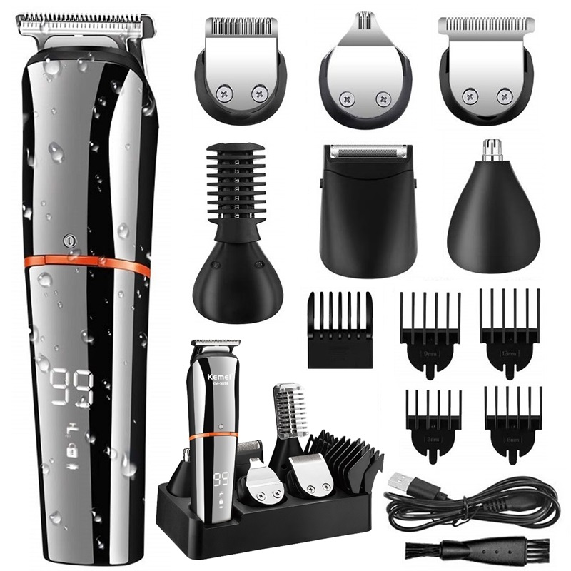 Men'S Grooming Hair And Body Wash - Kemei-Tondeuse à cheveux électrique tout-en-un pour